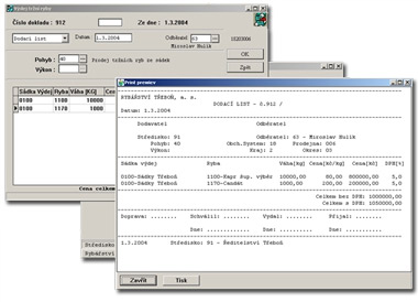 Screenshot programu SÁDKY verze 1.07